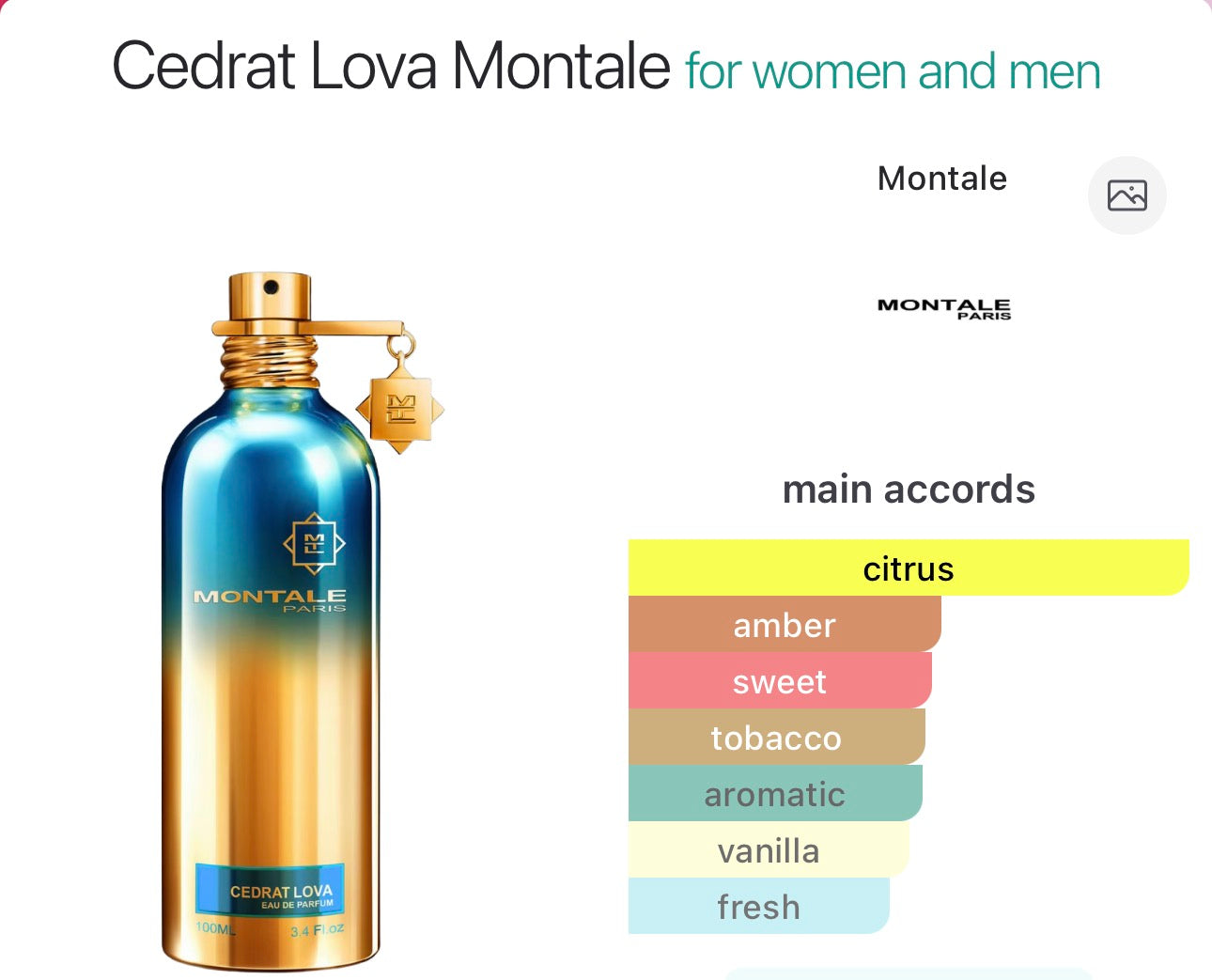 CEDRAT LOVA - MONTALE