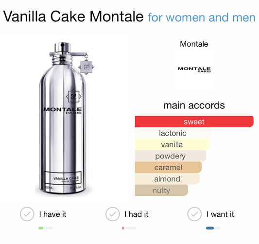 VANILLA CAKE - MONTALE