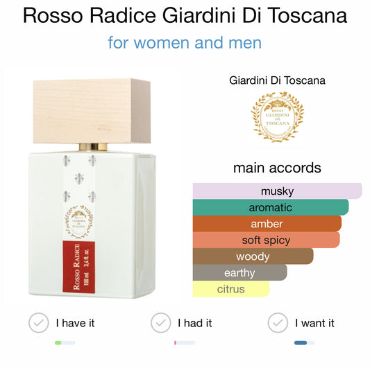 ROSSO RADICE - GIARDINI DI TOSCANA