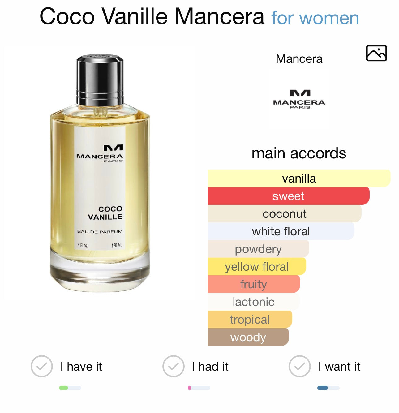 COCO VANILLE - MANCERA