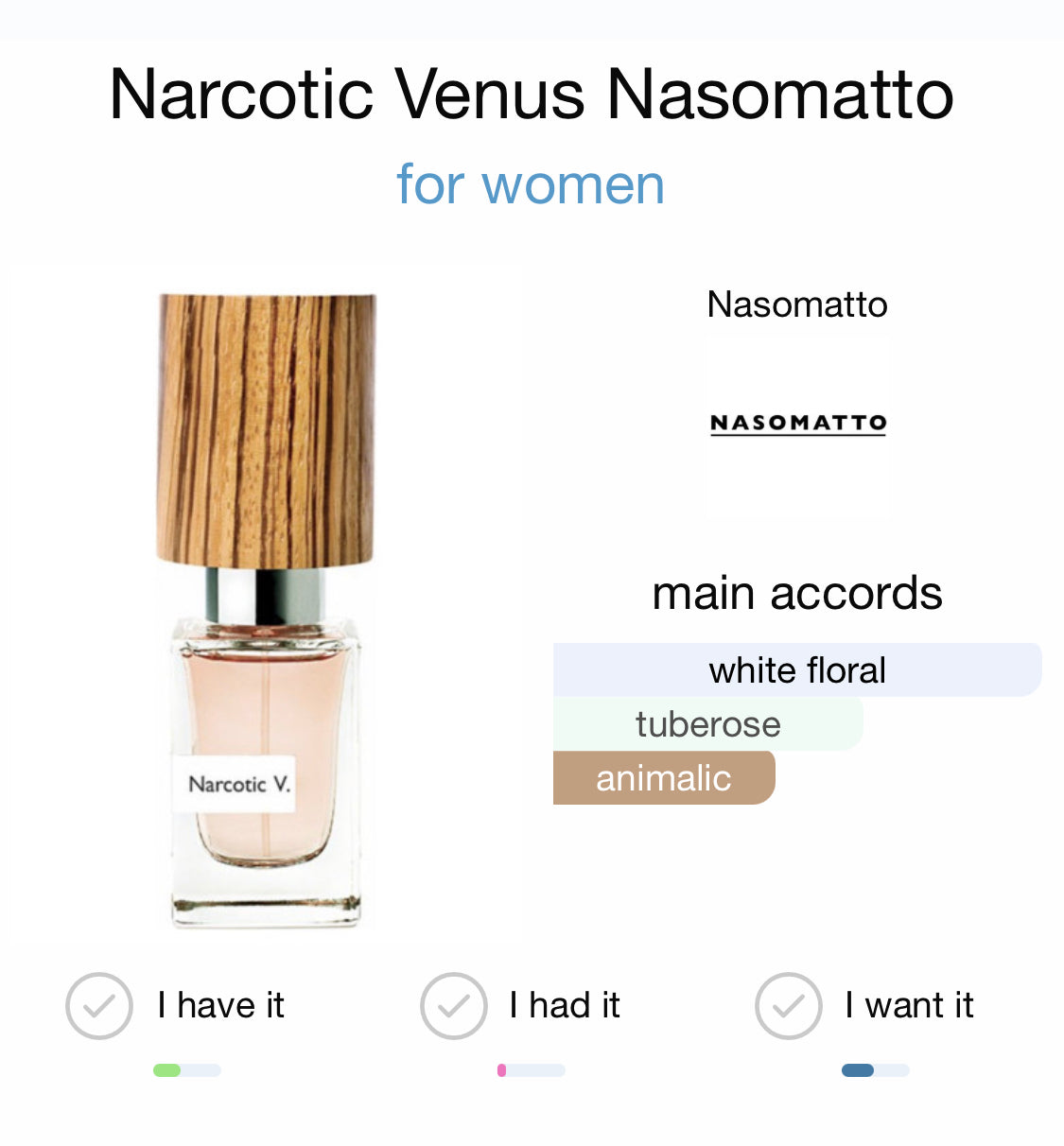 NARCOTIC VENUS - NASOMATTO